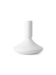 Royal Copenhagen Weiß Riflet Kerzenständer, 12 cm