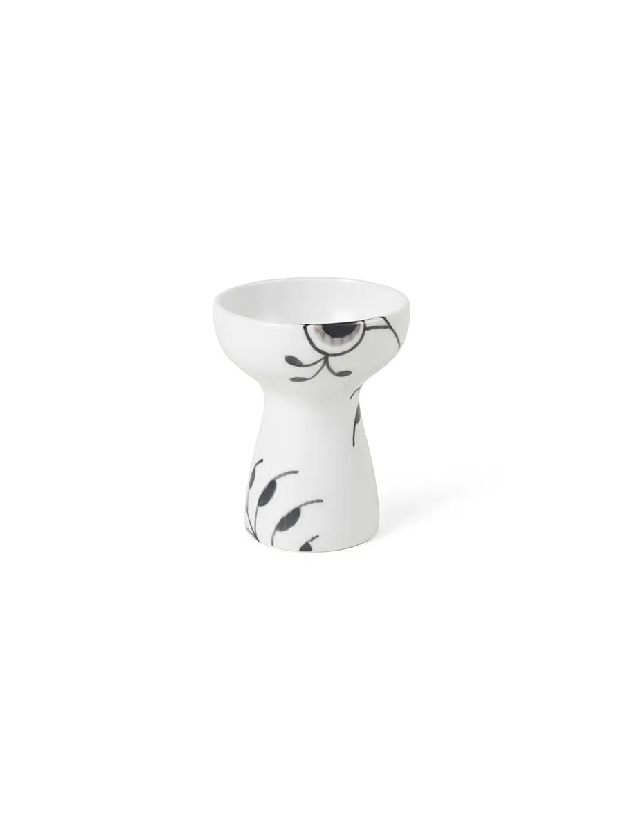 Royal Copenhagen Sort Mega Riflet, vase 11 cm