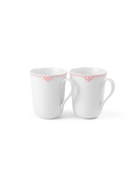 Royal Copenhagen Koral Riflet Blonde, 2-pak krus 36 cl - 1 - Jacobsen Plus