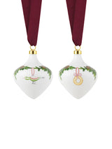 Royal Copenhagen Stjerne Riflet Jul, Ornament sæt - 3 - Jacobsen Plus