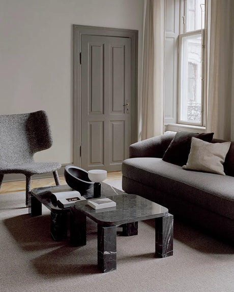 Atlas Couchtisch 820x820, Costa Black Marble von New Works - 2 - Jacobsen Plus