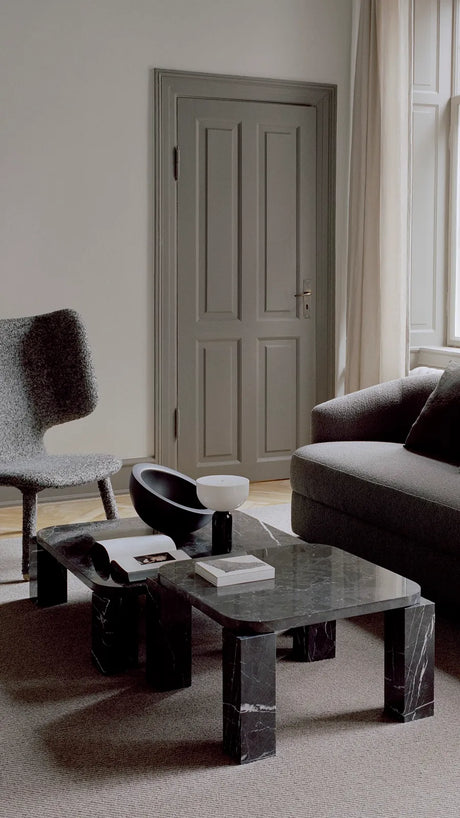 Atlas Couchtisch 600x600, Costa Black Marble von New Works - 4 - Jacobsen Plus