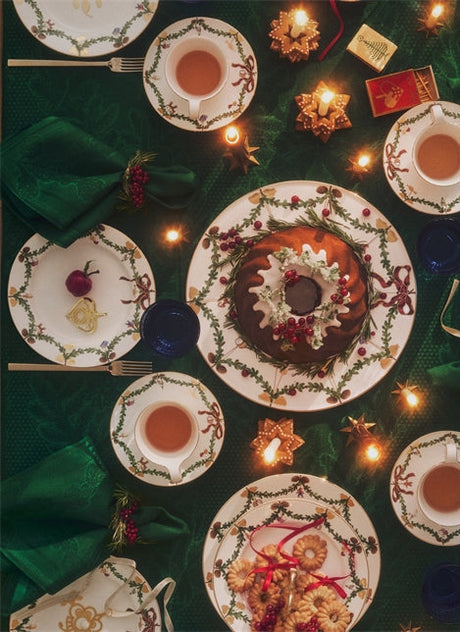 Stjerne Riflet Jul Tischdecke Grün von Royal Copenhagen - 2 - Jacobsen Plus