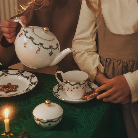 Stjerne Riflet Jul Tischdecke Grün von Royal Copenhagen - 3 - Jacobsen Plus