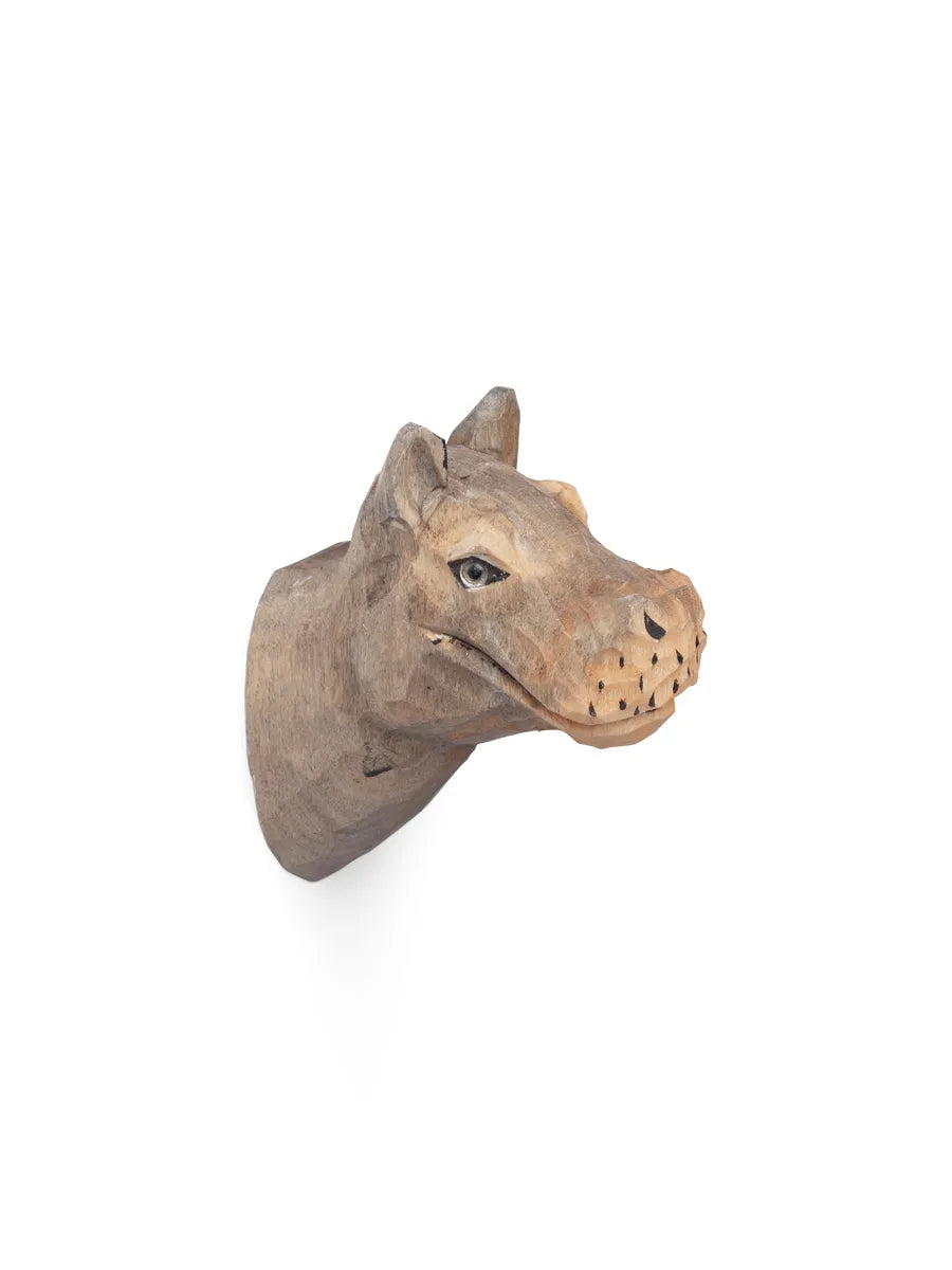 Animal Hand-Carved Hook fra Ferm Living - Flodhest - Jacobsen Plus