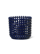 Ceramic Basket, large von Ferm Living - Blau - Jacobsen Plus