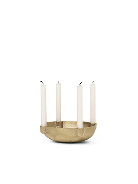 Bowl Candle Holder Messing, Small von Ferm Living - 3 - Jacobsen Plus