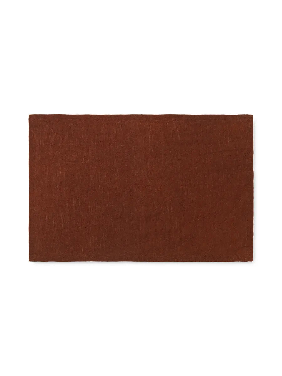 Leinen-Platzset, 2 Stk. von Ferm Living - Cinnamon - Jacobsen Plus