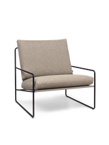 Desert 1-Seater udendørs lænestol fra Ferm Living - Black - Dolce - Dark Sand - Jacobsen Plus