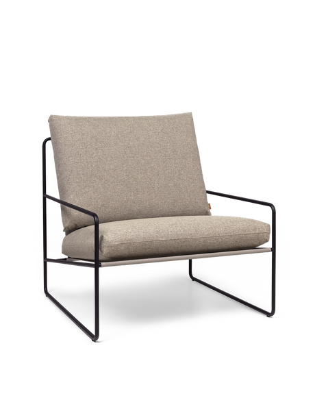 Desert 1-Seater udendørs lænestol fra Ferm Living - Black - Dolce - Dark Sand - Jacobsen Plus