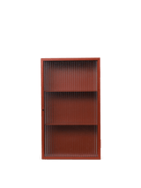 Haze Wall Cabinet, geriffeltes Glas 35x60 von Ferm Living - Oxide Red - Jacobsen Plus
