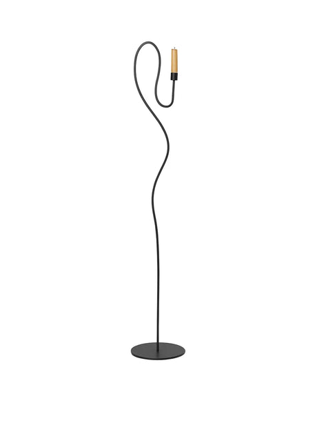 Valse Floor Candle Holder von Ferm Living - Schwarz - Jacobsen Plus