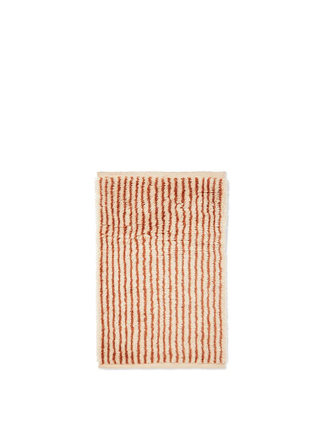 Kami Knotted Rug, red brown von Ferm Living - 80 x 120 cm - Jacobsen Plus