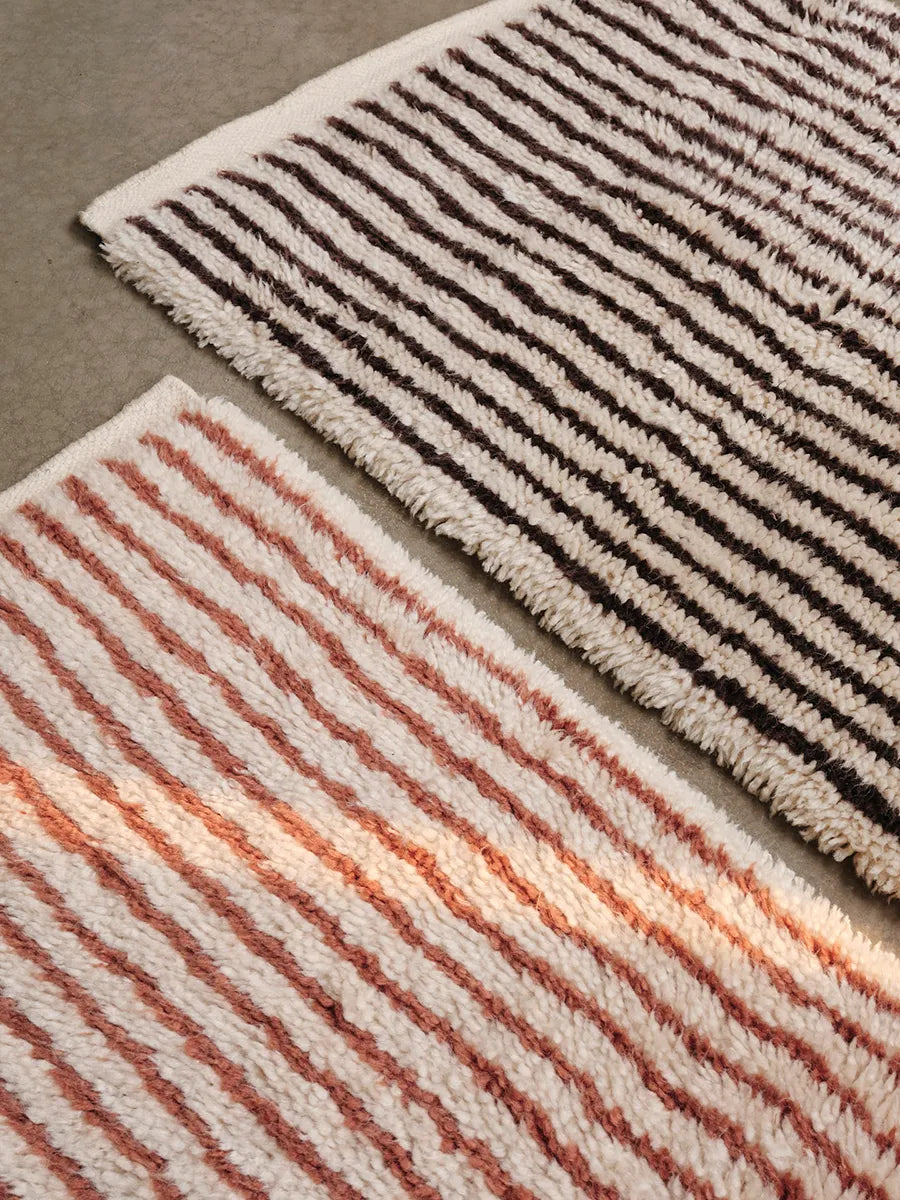 Kami Knotted Rug, red brown von Ferm Living - 2 - Jacobsen Plus