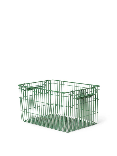 Cala Stapelbare Baskets, 2er-Set von Ferm Living - Verdant Green - Jacobsen Plus