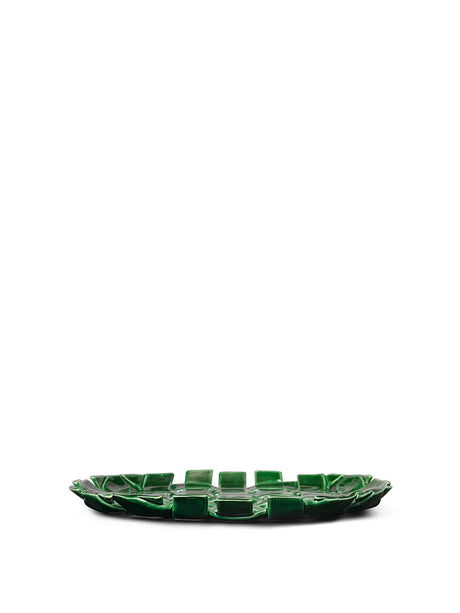 Plait Platter von Ferm Living - Smaragdgrün - Jacobsen Plus