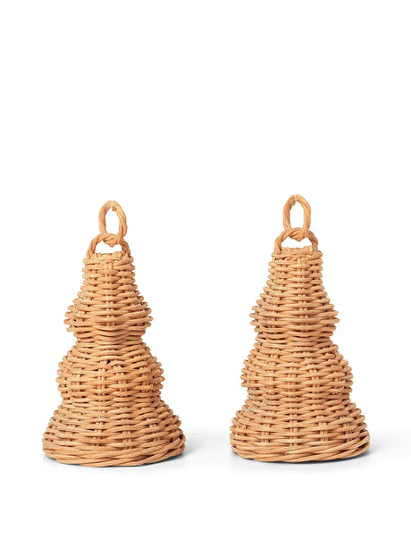 Braided Bell Baubles, Set aus 2 Stück von Ferm Living - 1 - Jacobsen Plus