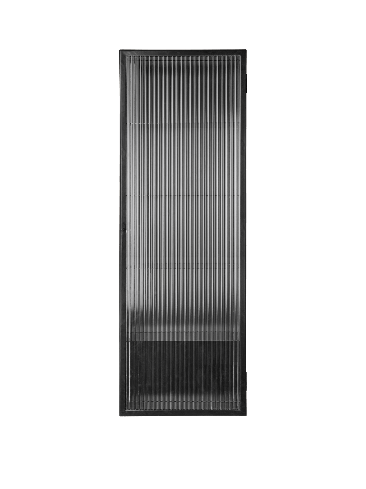Haze Wall Cabinet, geriffeltes Glas 35x100 von Ferm Living - Schwarz - Jacobsen Plus