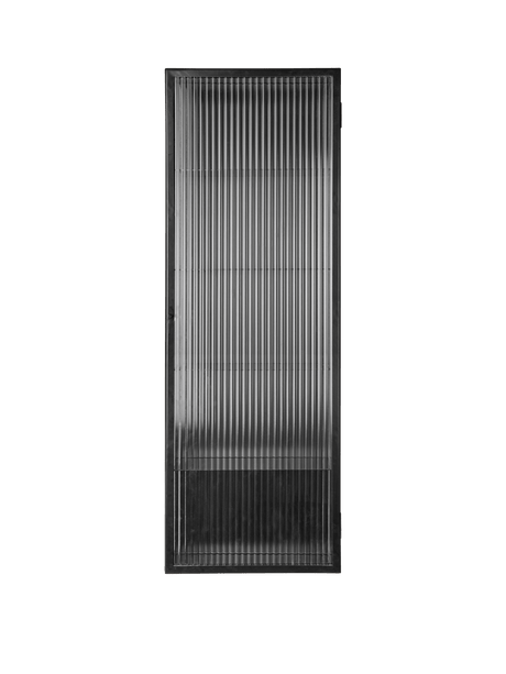 Haze Wall Cabinet, geriffeltes Glas 35x100 von Ferm Living - Schwarz - Jacobsen Plus