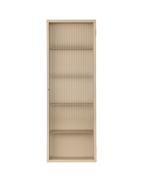 Haze Wall Cabinet, geriffeltes Glas 35x100 von Ferm Living - Kaschmir - Jacobsen Plus
