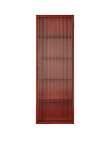 Haze Wall Cabinet, geriffeltes Glas 35x100 von Ferm Living - Oxide Red - Jacobsen Plus