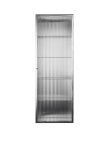 Haze Wall Cabinet, geriffeltes Glas 35x100 von Ferm Living - Edelstahl - Jacobsen Plus