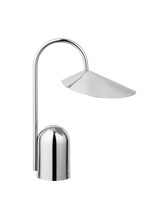 Arum Portable Bordlampe fra Ferm Living - Stainless steel - Jacobsen Plus