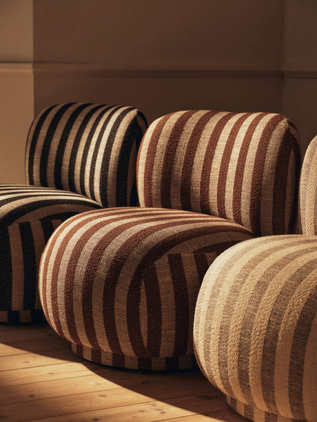Rico Lounge Chair Piccolo von Ferm Living - Louisiana Sand/Chocholate - Jacobsen Plus