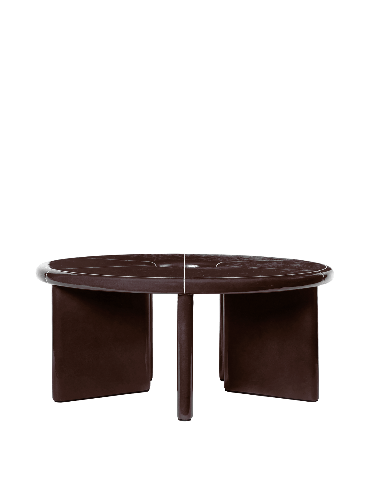 Deya udendørs sofabord, Ø80 fra Ferm Living - Chestnut Brown - Jacobsen Plus