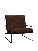 Desert 1-Seater udendørs lænestol fra Ferm Living - Black - Pure Bouclé - Chestnut - Jacobsen Plus