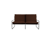 Desert 2-Seater fra Ferm Living - Black - Pure Bouclé - Chestnut - Jacobsen Plus