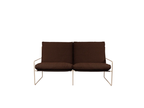 Desert 2-Seater fra Ferm Living - Cashmere - Pure Bouclé - Chestnut - Jacobsen Plus