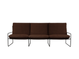 Desert 3-Seater outdoor sofa fra Ferm Living - Black - Pure Bouclé - Chestnut - Jacobsen Plus