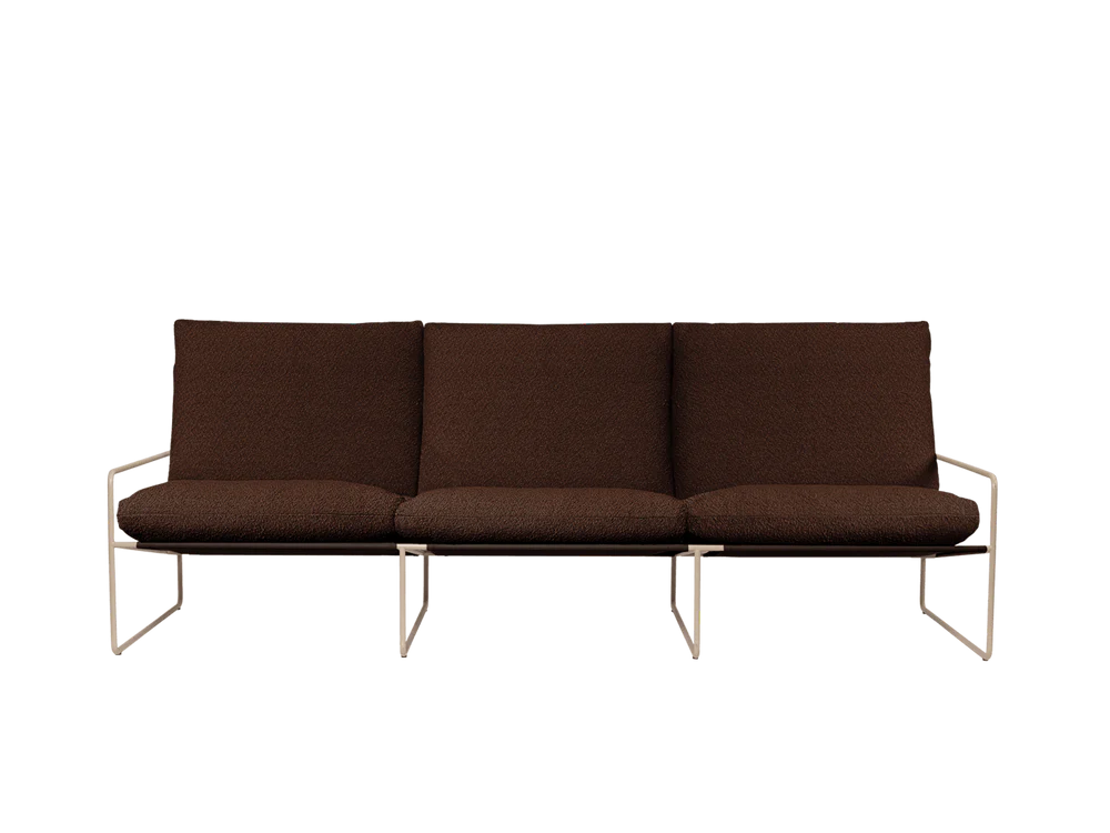 Desert 3-Seater outdoor sofa fra Ferm Living - Cashmere - Pure Bouclé - Chestnut - Jacobsen Plus
