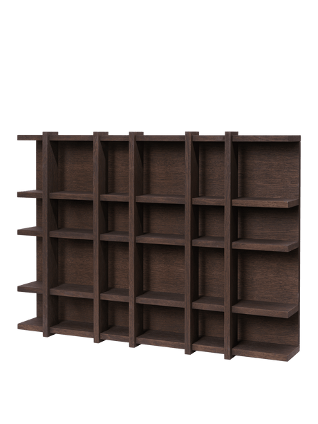 Tilem Regal, 6 x 4 von Ferm Living - Natur-Eiche - Jacobsen Plus