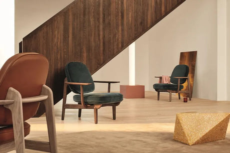Fred Sessel, lackierte Eiche von Fritz Hansen - YELLOW (1110) - Jacobsen Plus