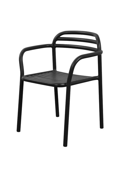 Special Edition Bliss m/armlæn Gartenstuhl, black fra Cane-line - 1 - Jacobsen Plus