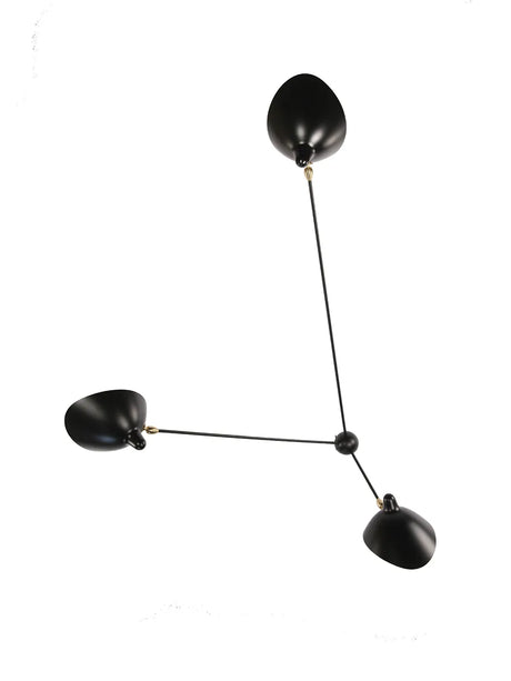 Spider Big Wall Lamp mit 3 festen Armen von Serge Mouille - 1 - Jacobsen Plus