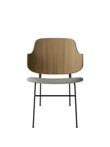 The Penguin Lounge Chair, Polstret fra Audo Copenhagen - Natural Oak / Re-wool 218 - Jacobsen Plus