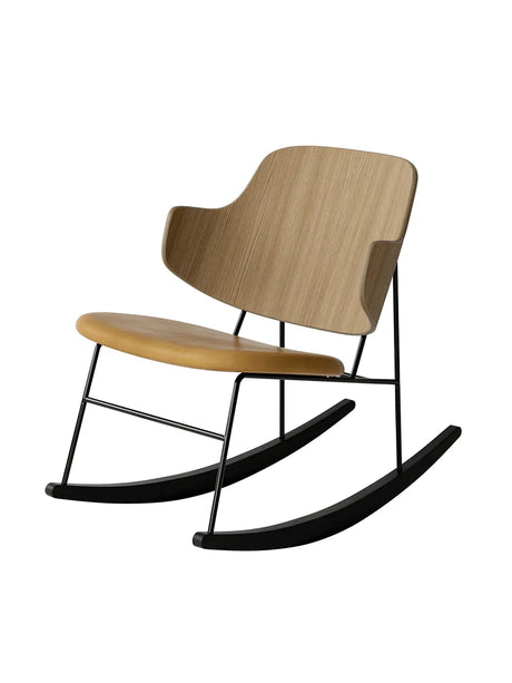 The Penguin Rocking Chair, eg natur/dakar læder fra Audo Copenhagen - 1 - Jacobsen Plus