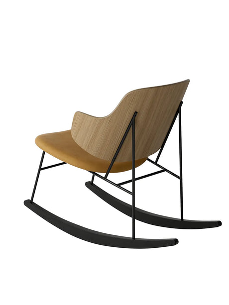 The Penguin Rocking Chair, Eg natur/Dakar Leder von Audo Copenhagen - 4 - Jacobsen Plus