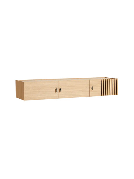 Array Low Sideboard, wandmontiert von Woud - Schwarz - Jacobsen Plus