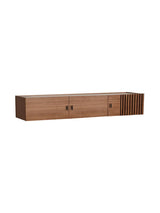Array Low Sideboard, wandmontiert von Woud - Walnuss - Jacobsen Plus