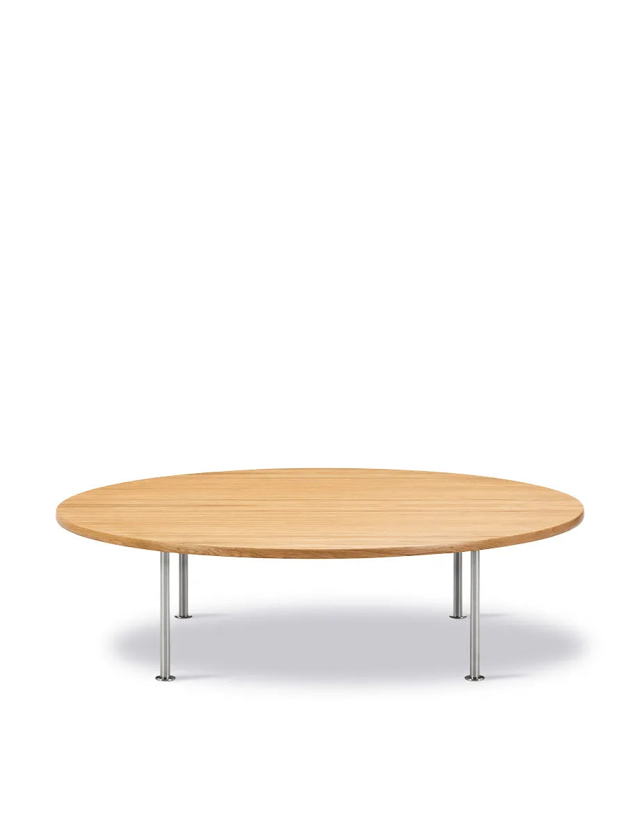 Wegner Ox Table von Fredericia Furniture - Ø120 cm / Eiche - lackiert / H: 35 cm - Jacobsen Plus