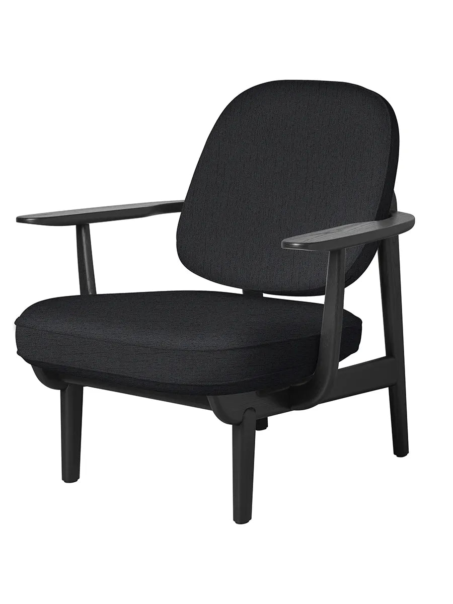 Fred Lænestol, sortfarvet ask fra Fritz Hansen - Christianshavn / DARK GREY (1174) - Jacobsen Plus