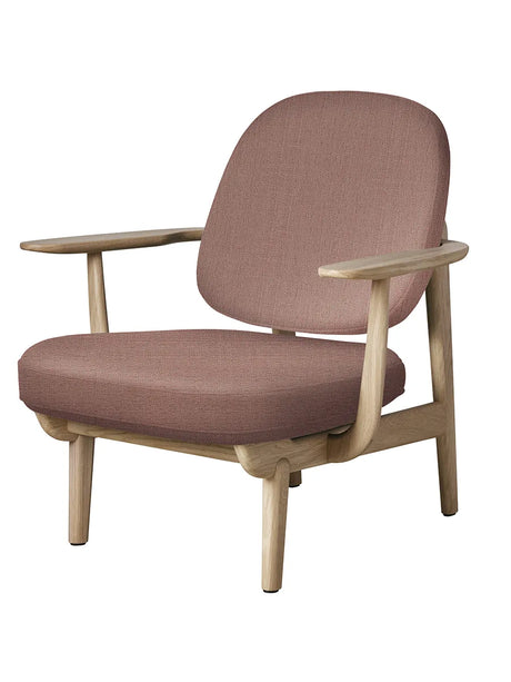 Fred Sessel, lackierte Eiche von Fritz Hansen - Christianshavn / ORANGE-ROT (1131) - Jacobsen Plus