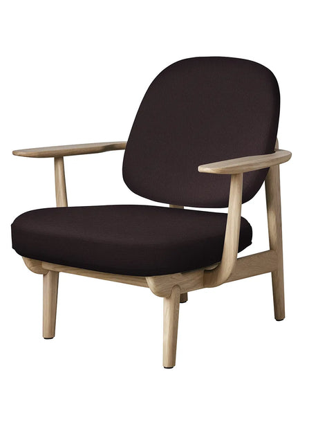 Fred Sessel, lackierte Eiche von Fritz Hansen - Christianshavn / DUNKELROT (1142) - Jacobsen Plus
