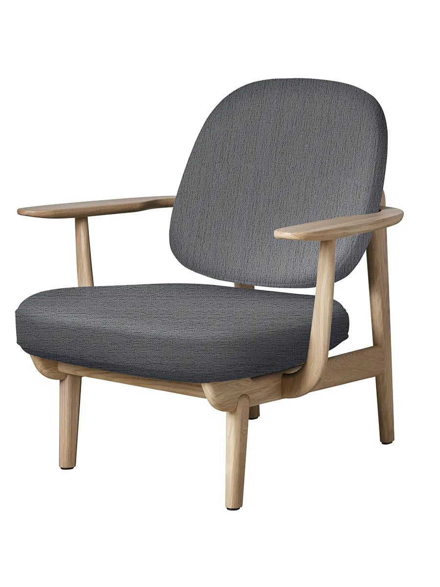 Fred Lænestol, lakeret eg fra Fritz Hansen - Christianshavn / LIGHT GREY (1171) - Jacobsen Plus