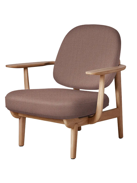Fred Sessel, geölt Eiche von Fritz Hansen - Christianshavn / ORANGE-ROT (1131) - Jacobsen Plus