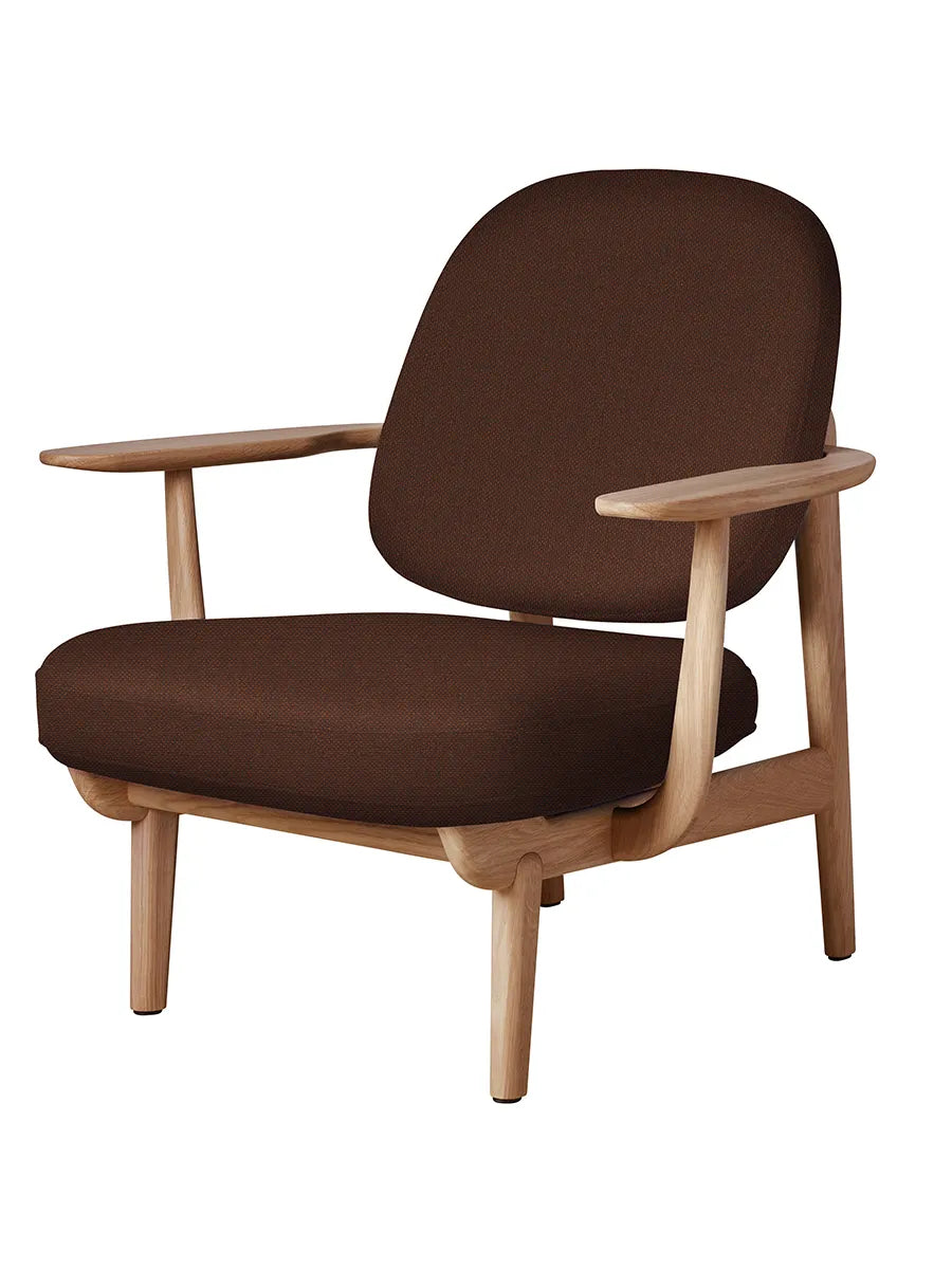Fred Lænestol, olieret eg fra Fritz Hansen - Christianshavn / DARK ORANGE (1134) - Jacobsen Plus